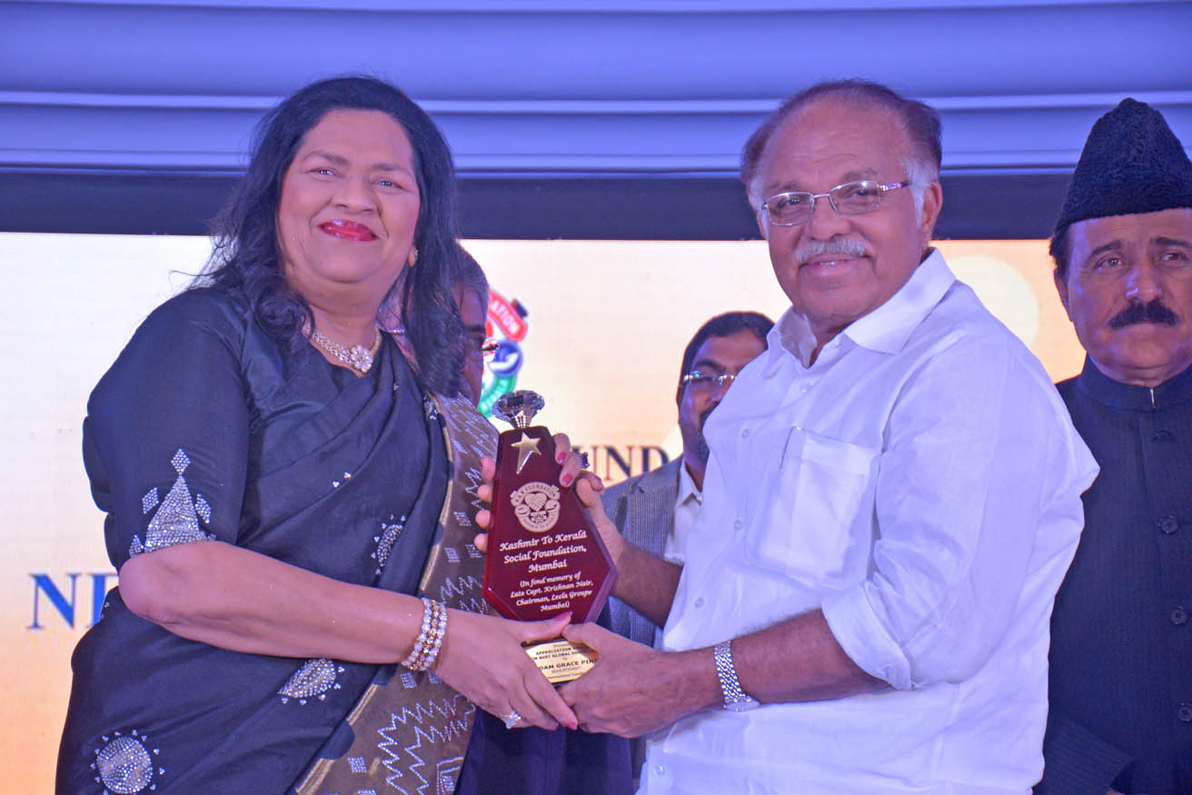 Best Educationist Award conferred upon Madam Grace Pinto 