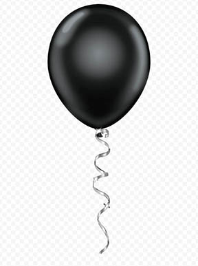 black baloon